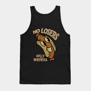 No Losers Only Wieners Hot Dog Lover Tank Top